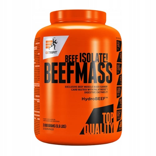 2x GAINER BEEF MASS BEEF PROTEIN MUSCLE MASS 3000g EXTRIFIT Expiration date at least six months from the date of purchase