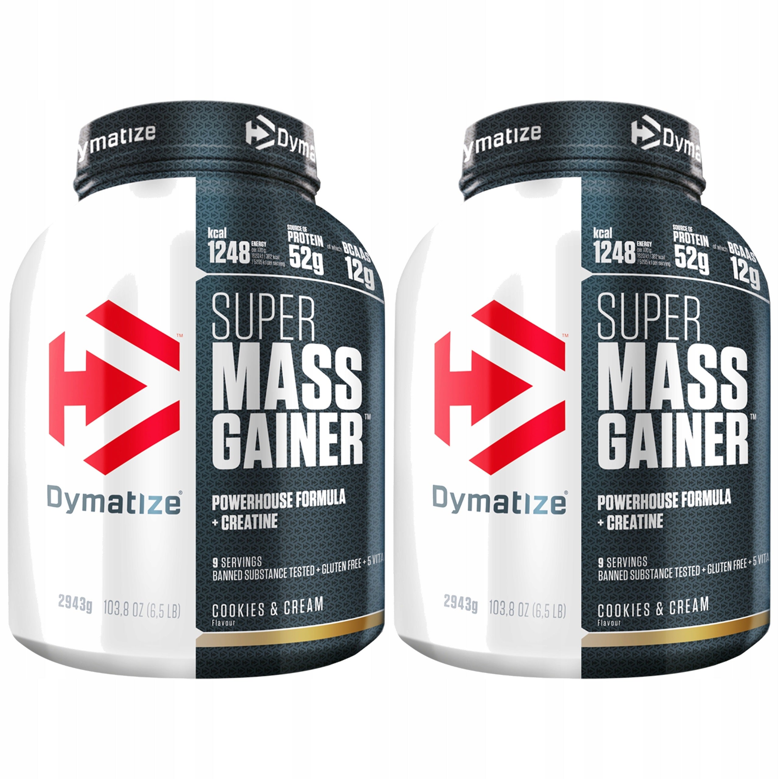 2x GAINER SUPER MASS PROTEIN CARBOHYDRATES 2943 DYMATIZE
