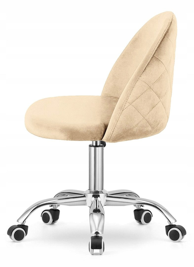 2x GLORIA OFFICE CREAM VELVET swivel chair