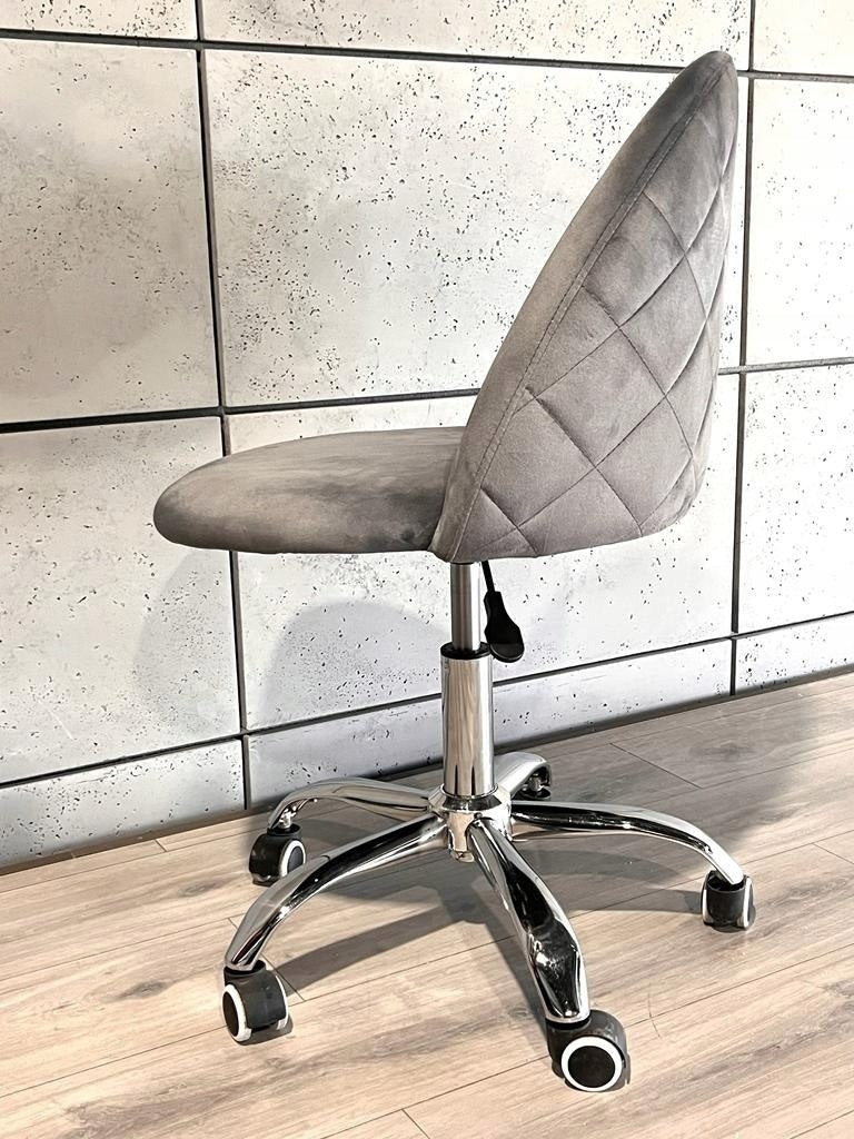 2x GLORIA OFFICE DARK GREY VELVET swivel chair Packaging status original