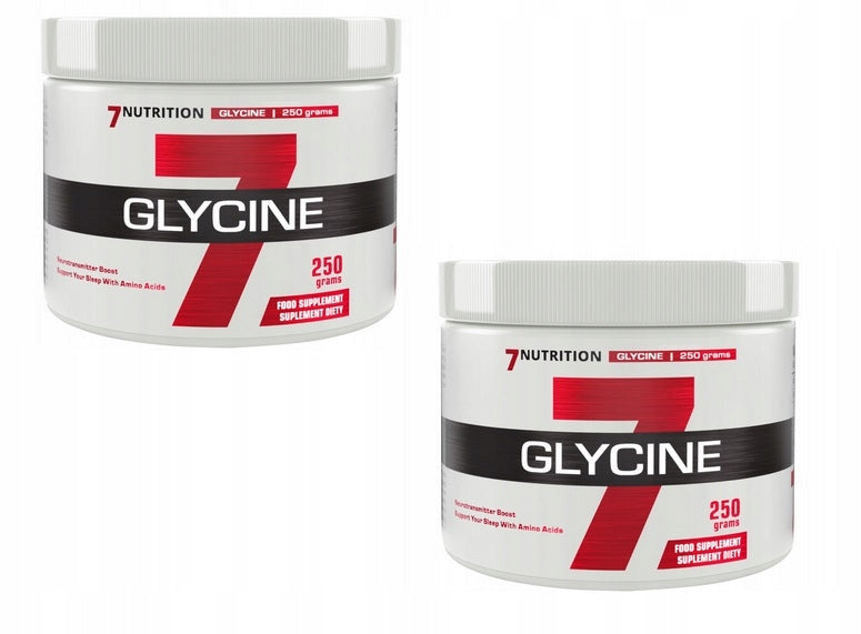 2x GLYCINE 250G SLEEP MEMORY SKIN COLLAGEN HEART VEINED INTESTINAL STRESS 7NUTRITION
