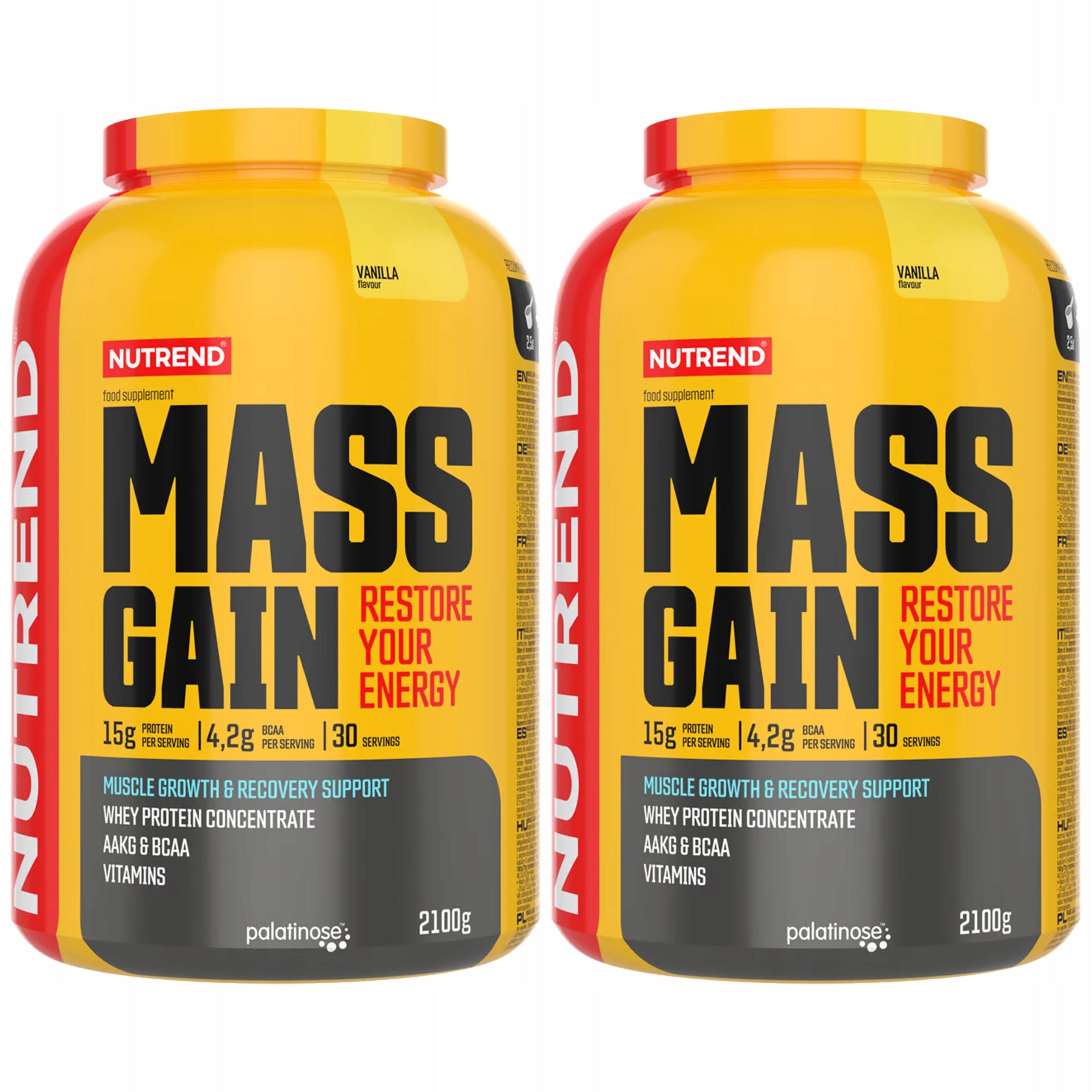 2x Gainer Mass Gain nutrient protein carbohydrates muscle mass Nutrend