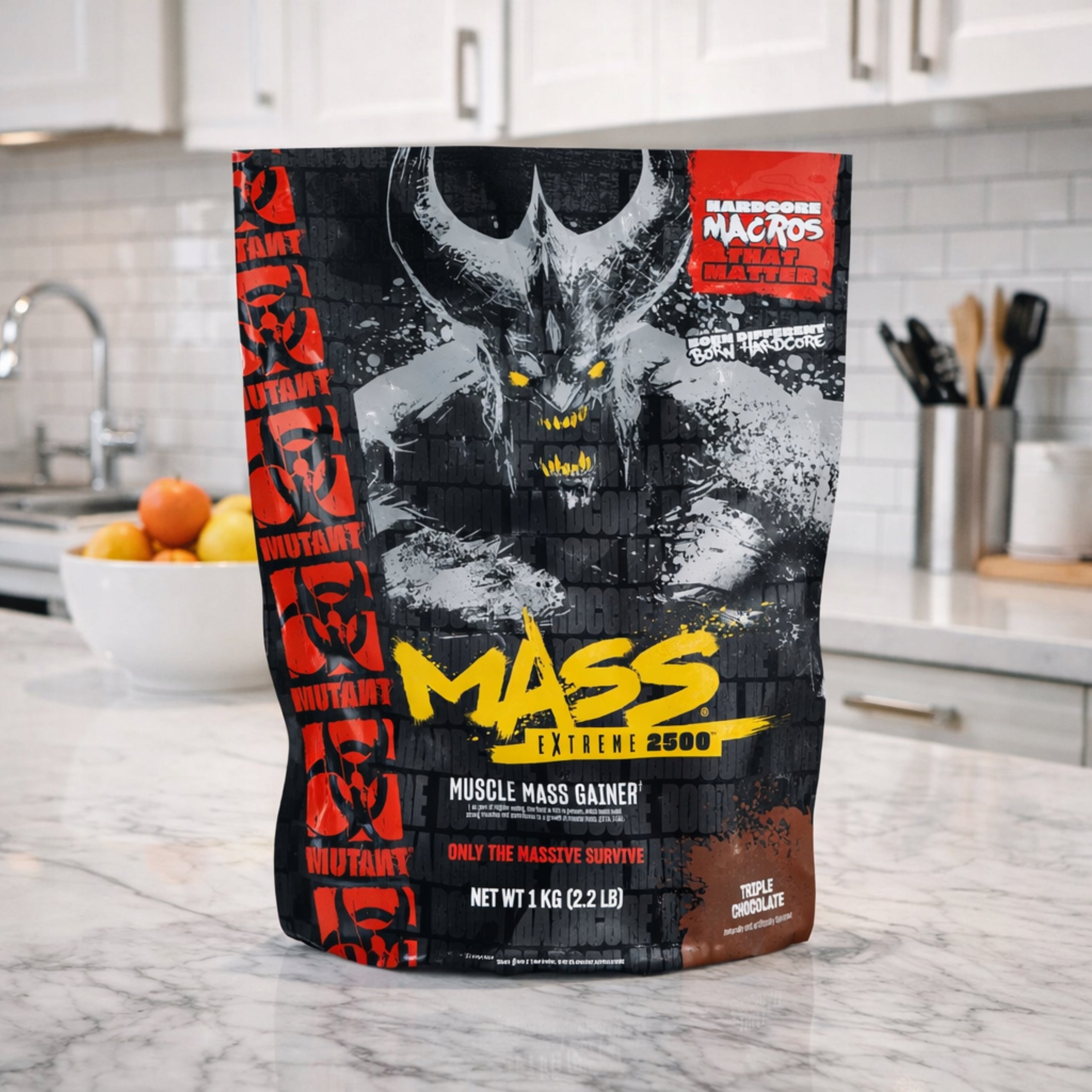 2x Gainer Muscle Mass 1070 kcal 230g Carbohydrates 30g Protein MUTANT Brand Mutant