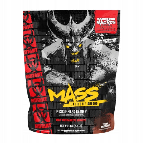 2x Gainer Muscle Mass 1070 kcal 230g Carbohydrates 30g Protein MUTANT Expiration date at least six months from the date of purchase