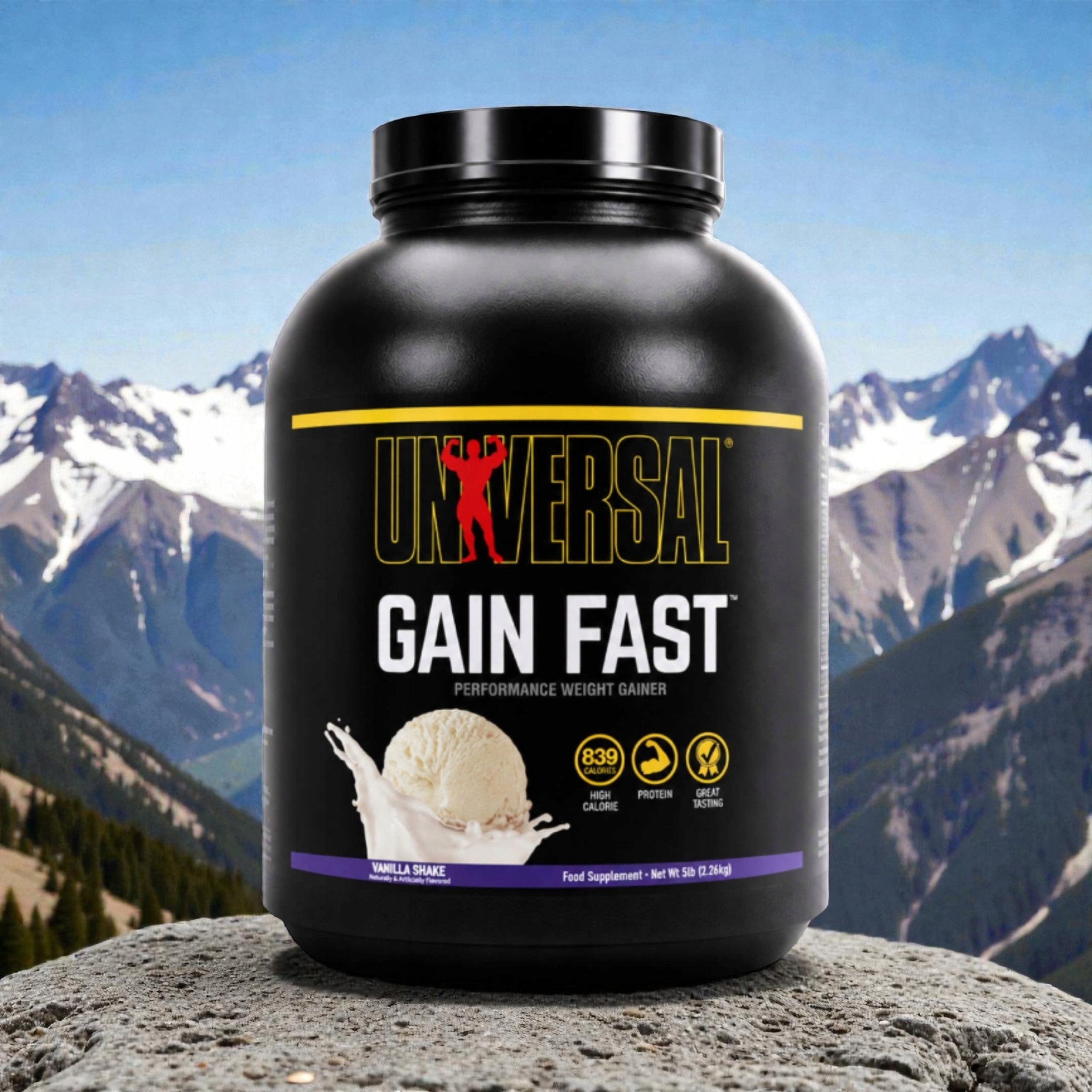 2x Gainer Protein Conditioner GAIN FAST 2260g Muscle Mass Vanilla UNIVERSAL Brand Universal Nutrition