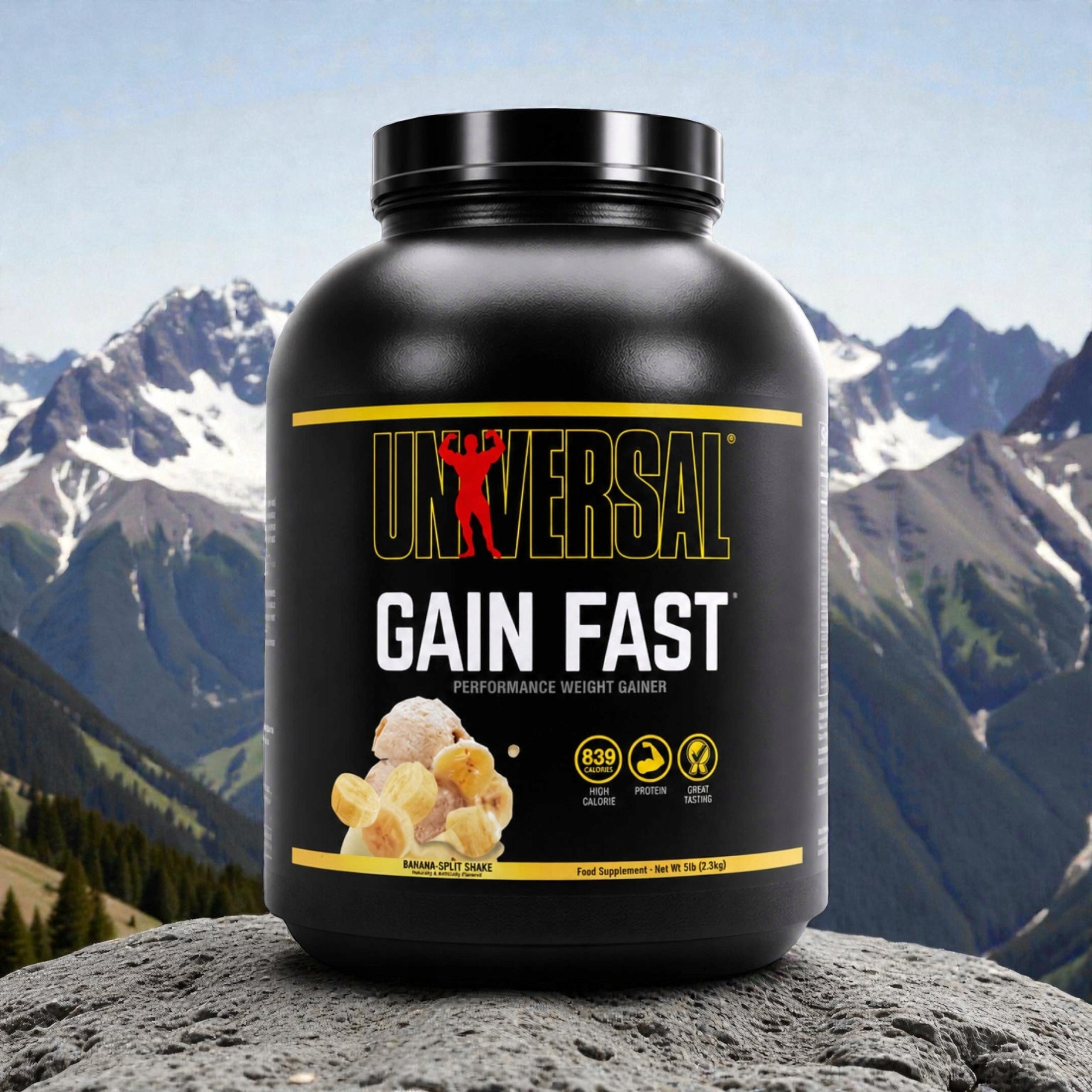 2x Gainer Protein Conditioner GAIN FAST 2300g Muscle Mass Banana UNIVERSAL Brand Universal Nutrition