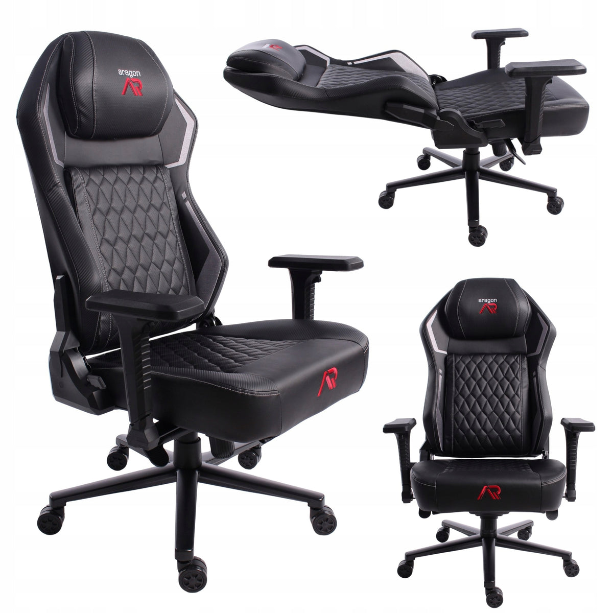 2x Gaming Chair Adjustable Aragon Office PLAYER Swivel Chair JUMIho