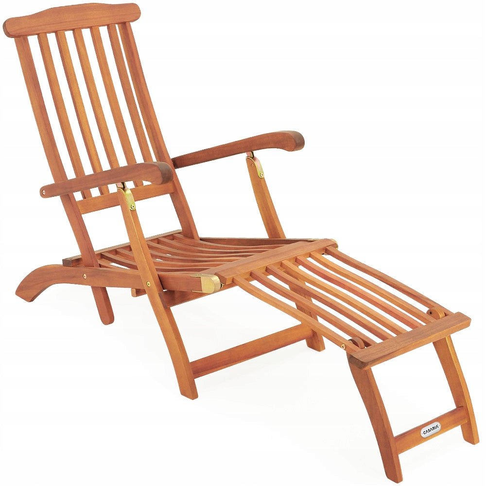 2x Garden Lounger Wood Folding Wood Acacia Sauna Set Sun Loungers Color beige