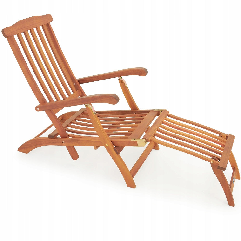 2x Garden Lounger Wood Folding Wood Acacia Sauna Set Sun Loungers Frame material wood
