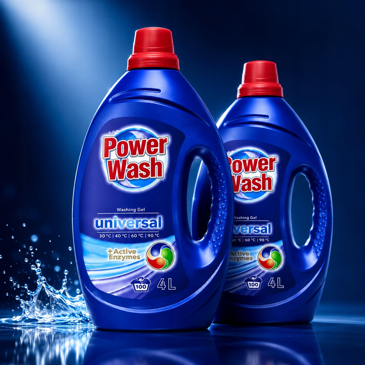 2x German Washing Gel Universal Power Wash Universal 4l 100 Washes Manufacturer code PowerWash_004