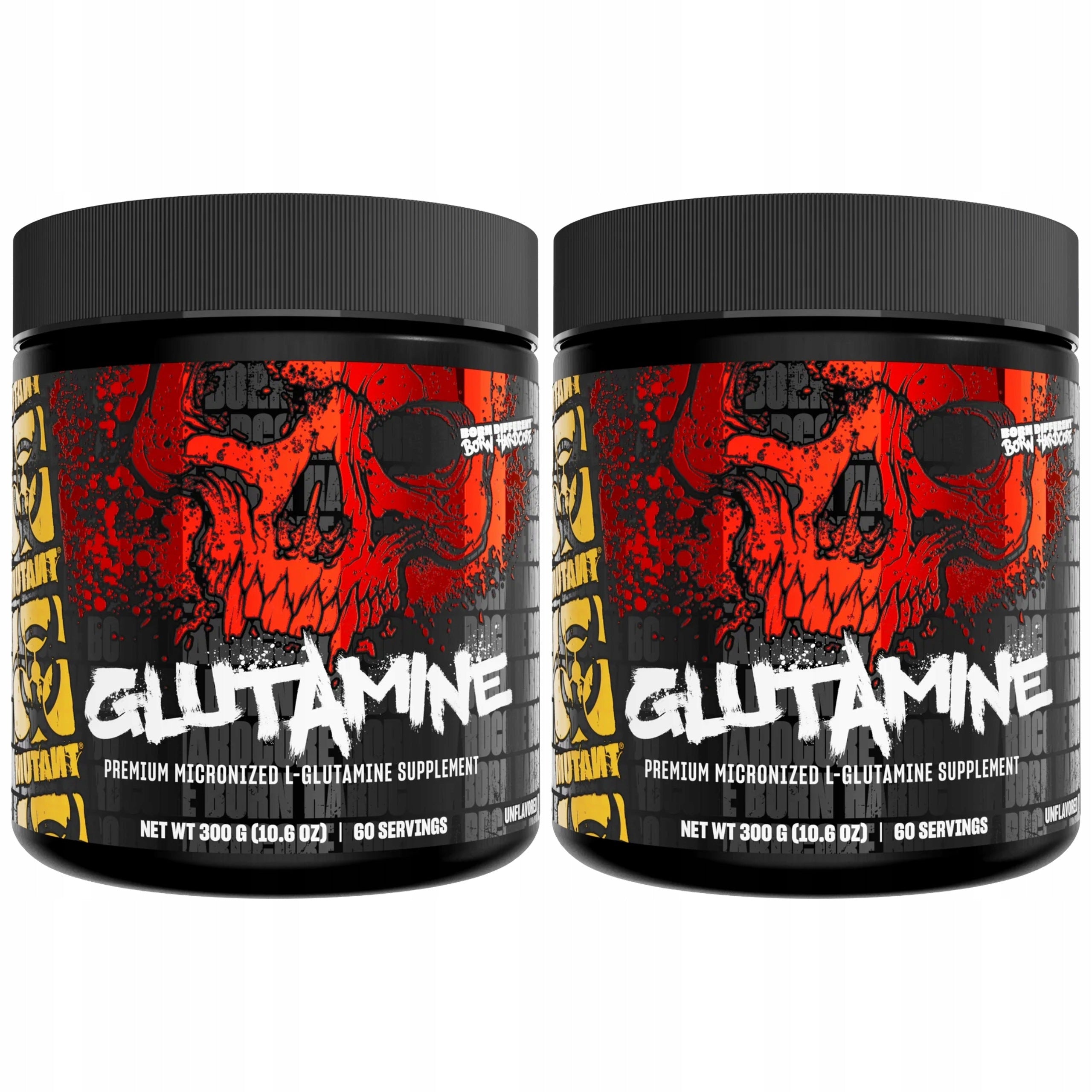 2x Glutamine muscle regeneration immunity 300g micronized MUTANT