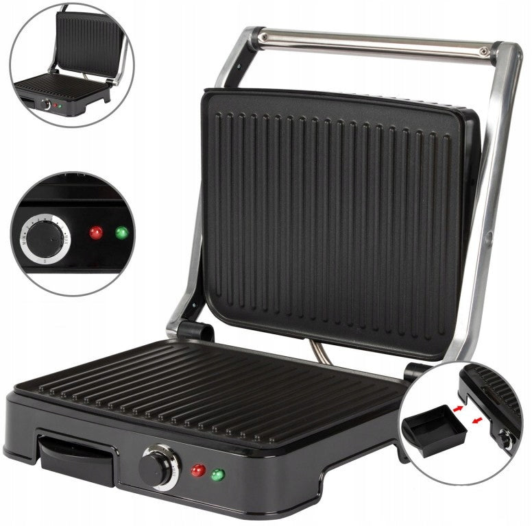 2x Grill Clatronic KG 3487 (foldable; 2000W) Model KG 3487