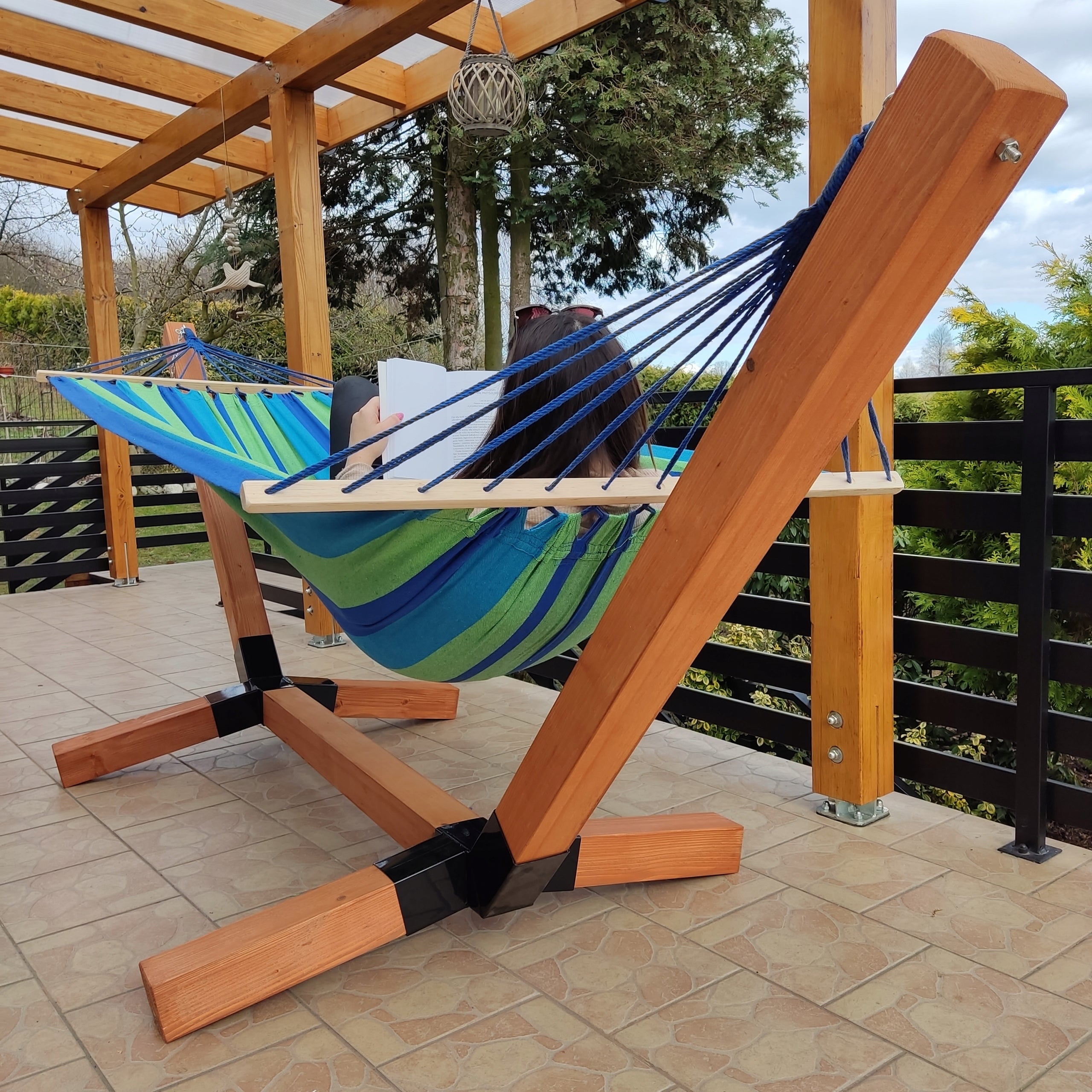 2x HAMMOCK CONNECTOR LEG ROCKER HANDLE FRAME STAND CONNECTORS 100x100 PREMIUM Manufacturer DRUDOM