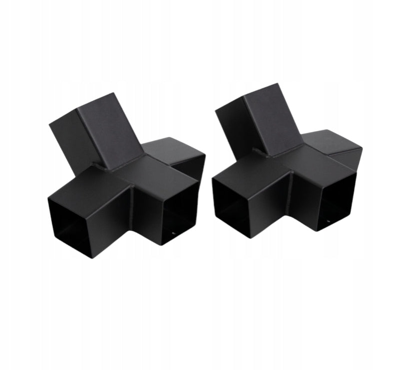 2x HAMMOCK FRAME 100x100 METAL CONNECTOR BLACK LEG HANDLE HAMMOCK HA-10 Manufacturer Step-Bud