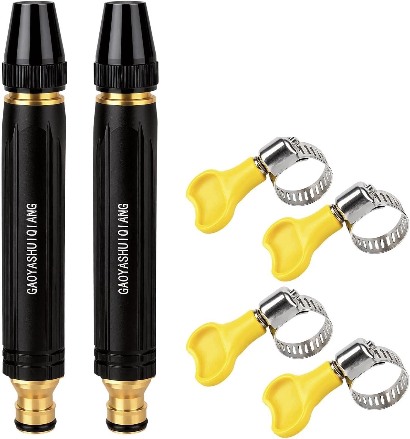 2x HIGH PRESSURE GUN HOSE NOZZLE CAR WASHING GARDEN SET