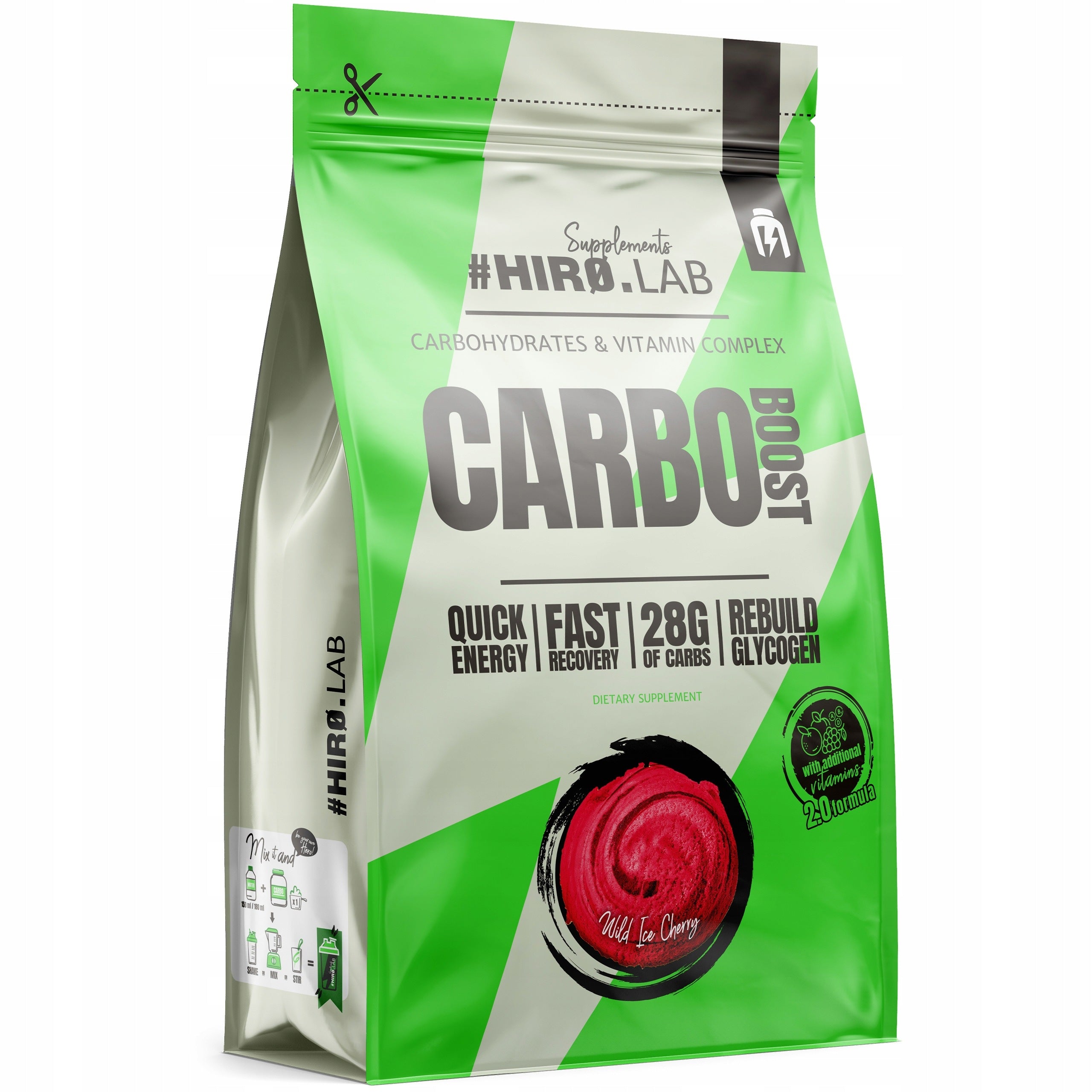 2x HIRO.LAB Carbo Boost 1000g Maltodextrin Energy Vitamin Regeneration Brand HIRO.LAB