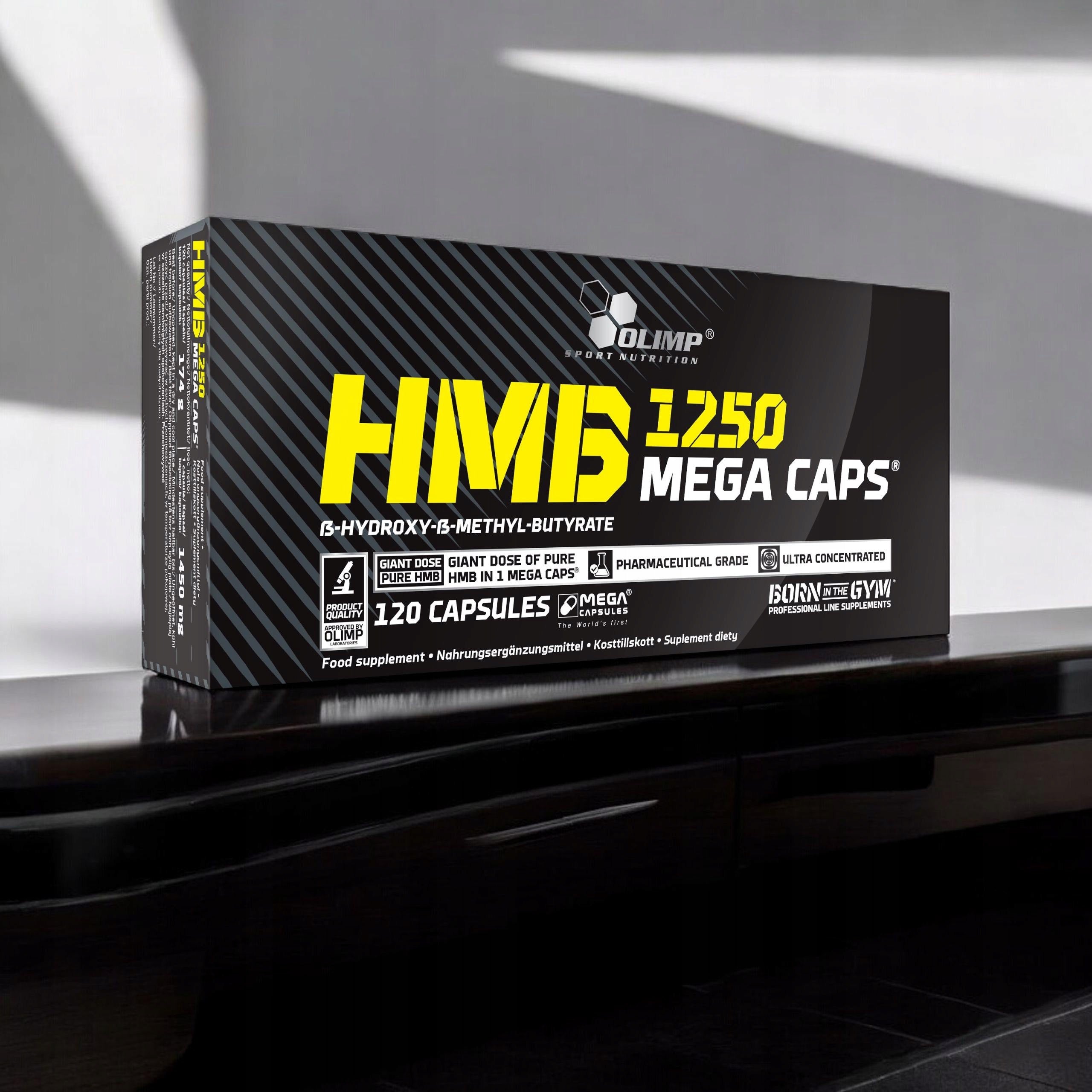 2x HMB 1250 Mega Caps 120 kaps building muscle mass reduction OLIMP Brand Olimp