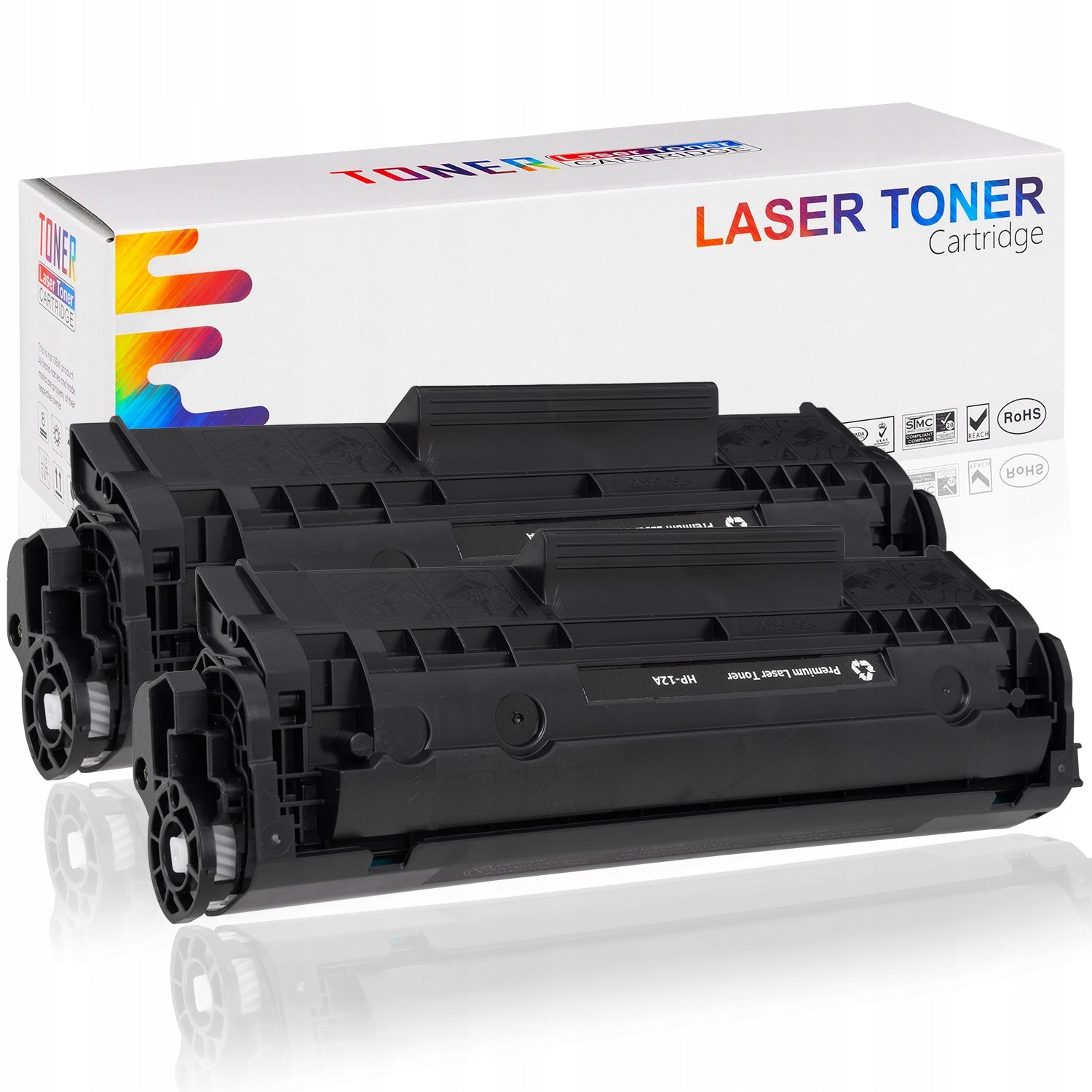 2x HP LASERJET 1010 1018 1020 XL PRINTER TONER