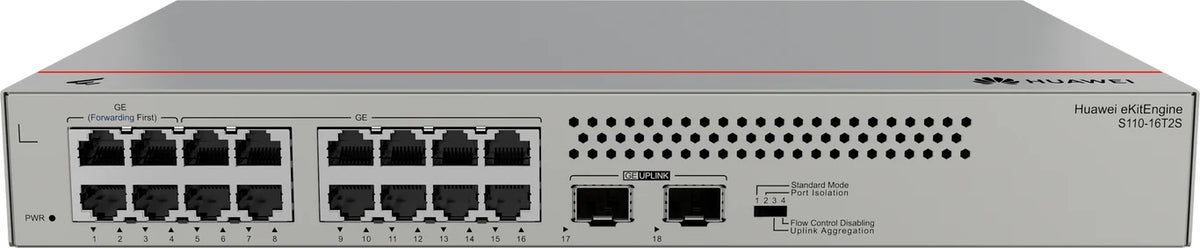 2x HUAW Switch EIeKitEngine S110-16T2S Number of ports 16