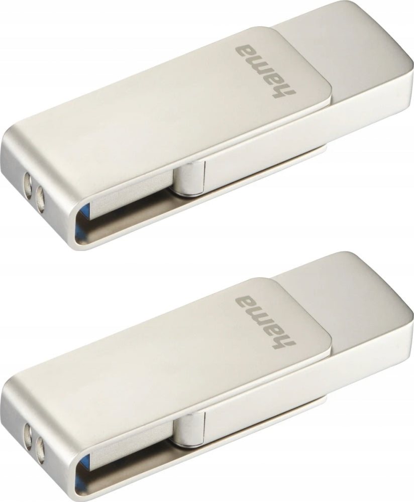 2x Hama external drive flash drive Rotate Pro USB A 3.0 64GB 70MB/s