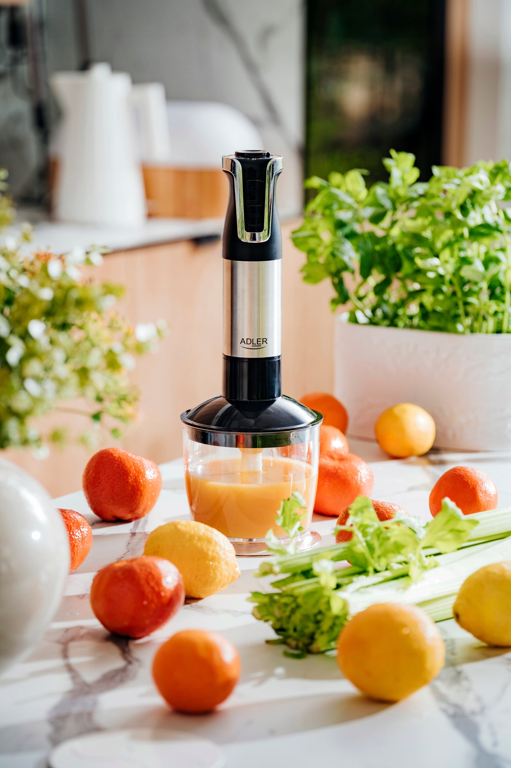 2x Hand Blender Set 1800w Turbo Shredder 4 Blades 20 Speeds Adl Brand ADLER