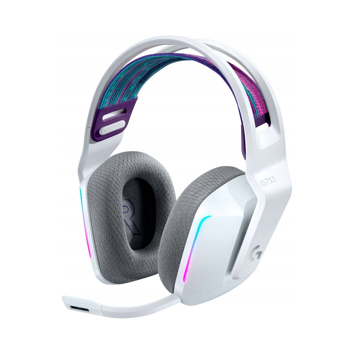 2x Headphones Logitech G733 Lightspeed White