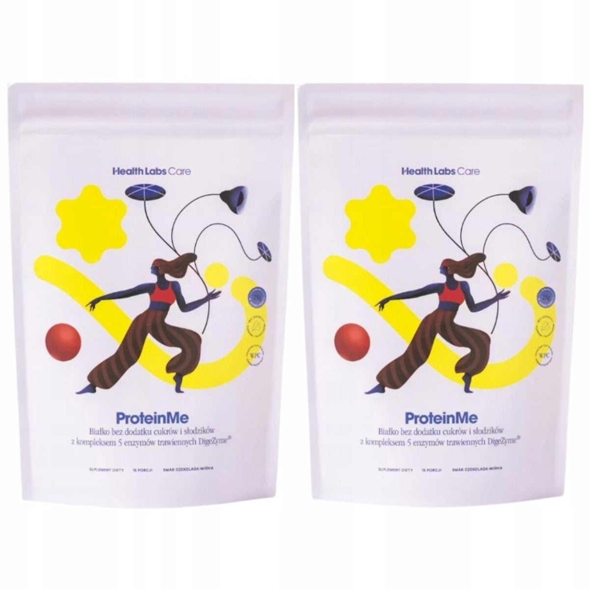 2x Health Labs Care ProteinMe PROTEIN Chocolate Cherry 519 g WPC CONCENTRATE