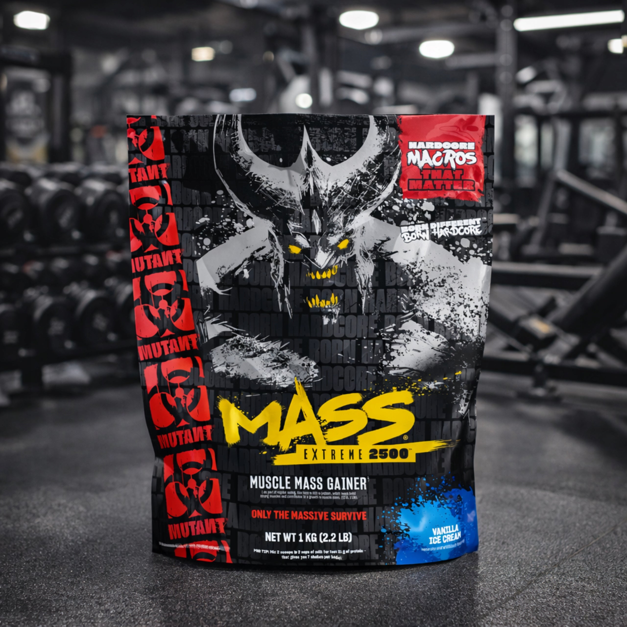 2x High protein Gainer 1070kcal muscle mass 230g carbohydrates MUTANT Brand PVL