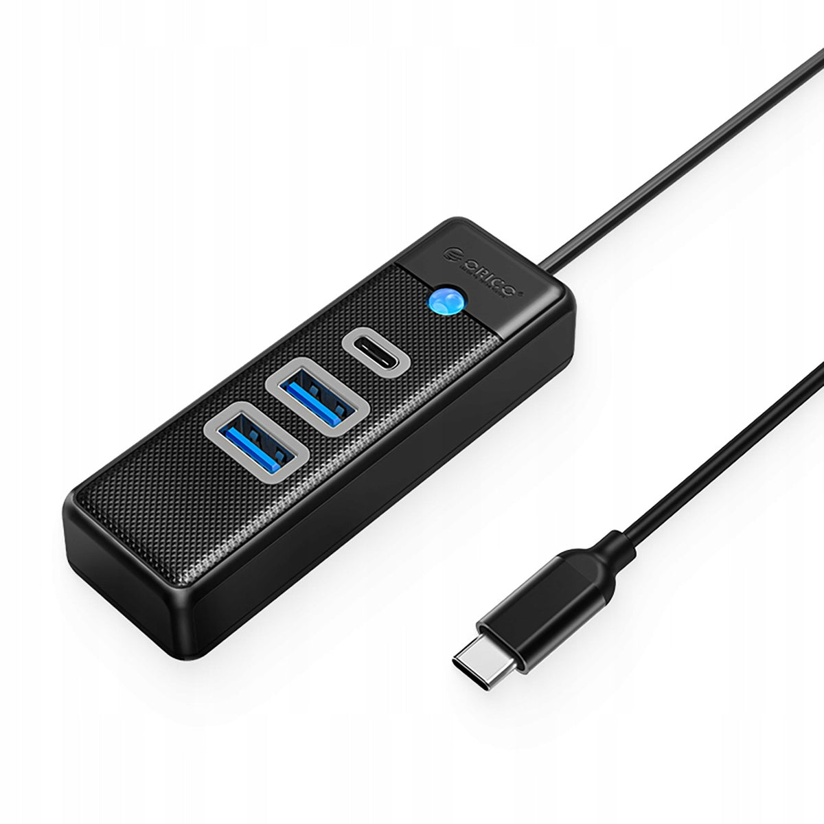 2x Hub PWC2U-C3 USB-C Splitter - USB-A USB-C - Black