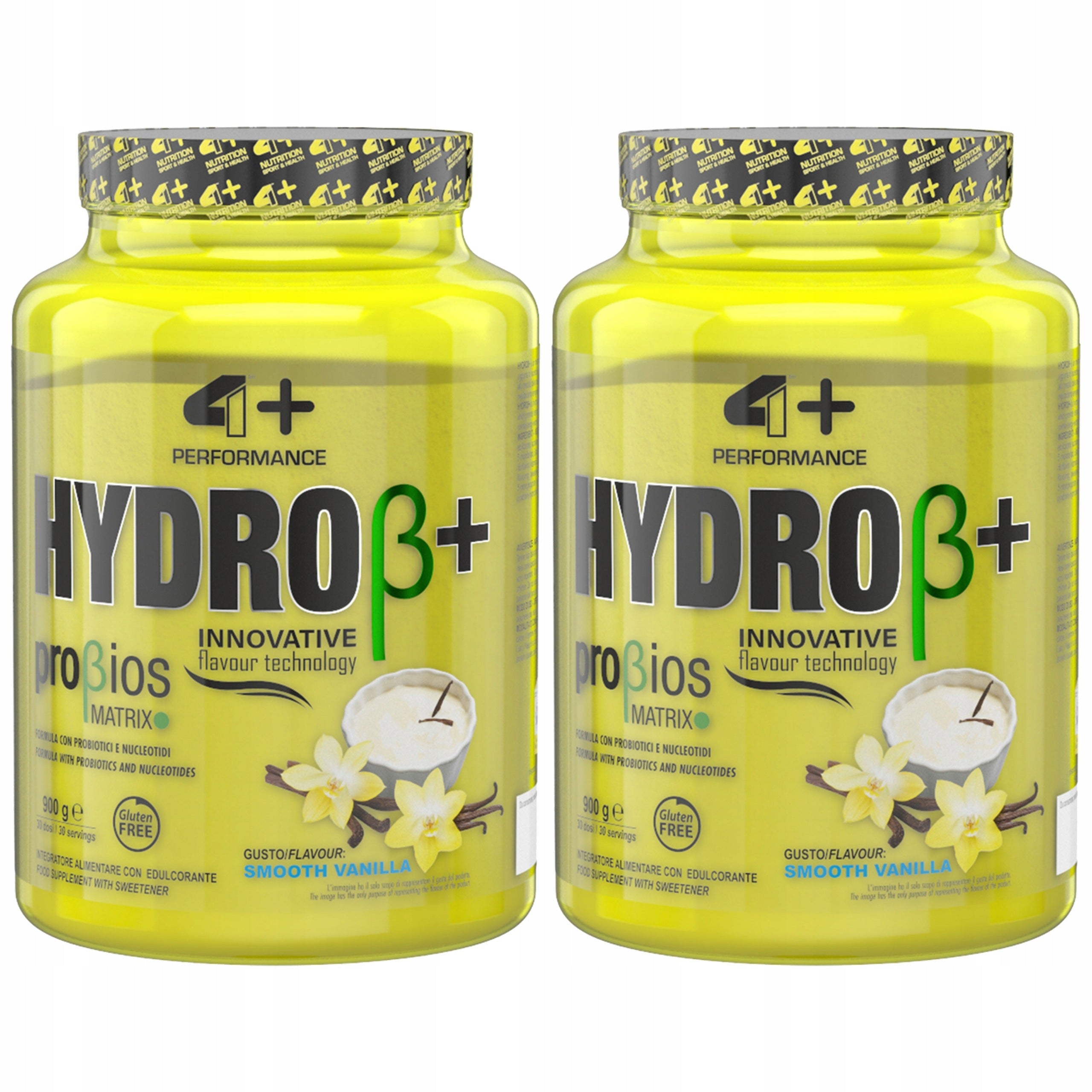2x Hydrolyzed protein whey probiotics regeneration 900g 4+ Nutrition