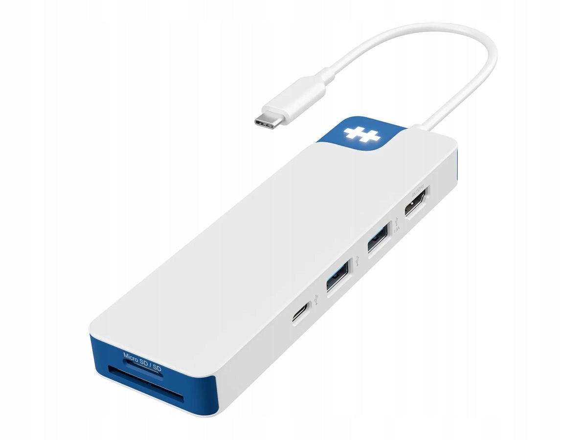 2x Hyper Hyper Drive Flex 8 Port USB-C Hub, Blue | Hyper