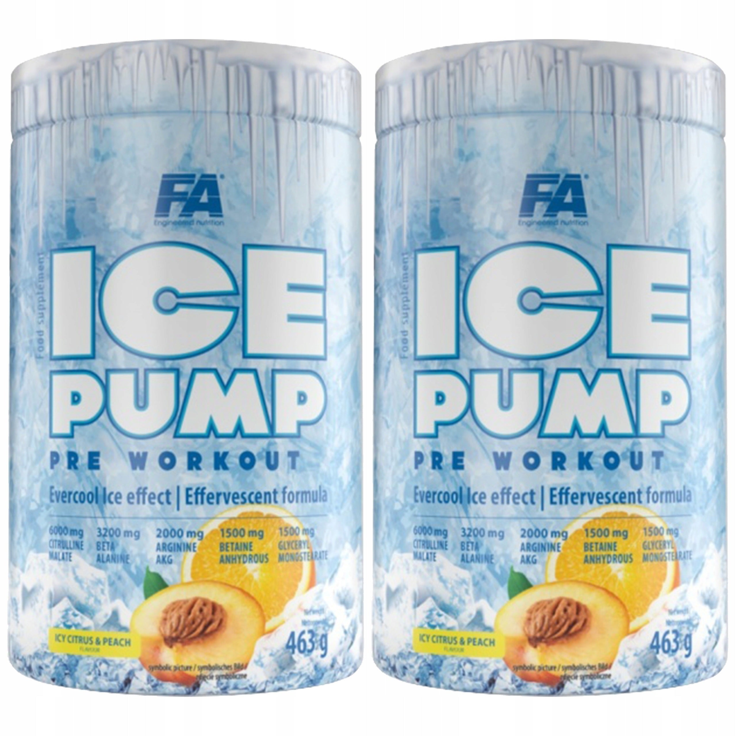 2x ICE PUMP CITRULLINE BETA-ALANINE ARGININE MUSCLE PUMP ENERGY