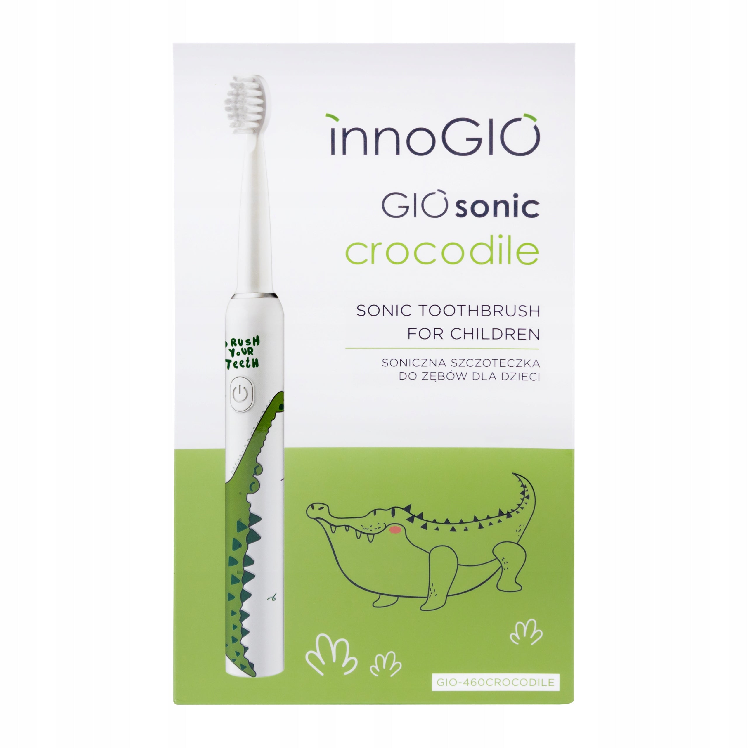 2x INNOGIO GIO-460CROCODILE Sonic toothbrush Kind toothbrush