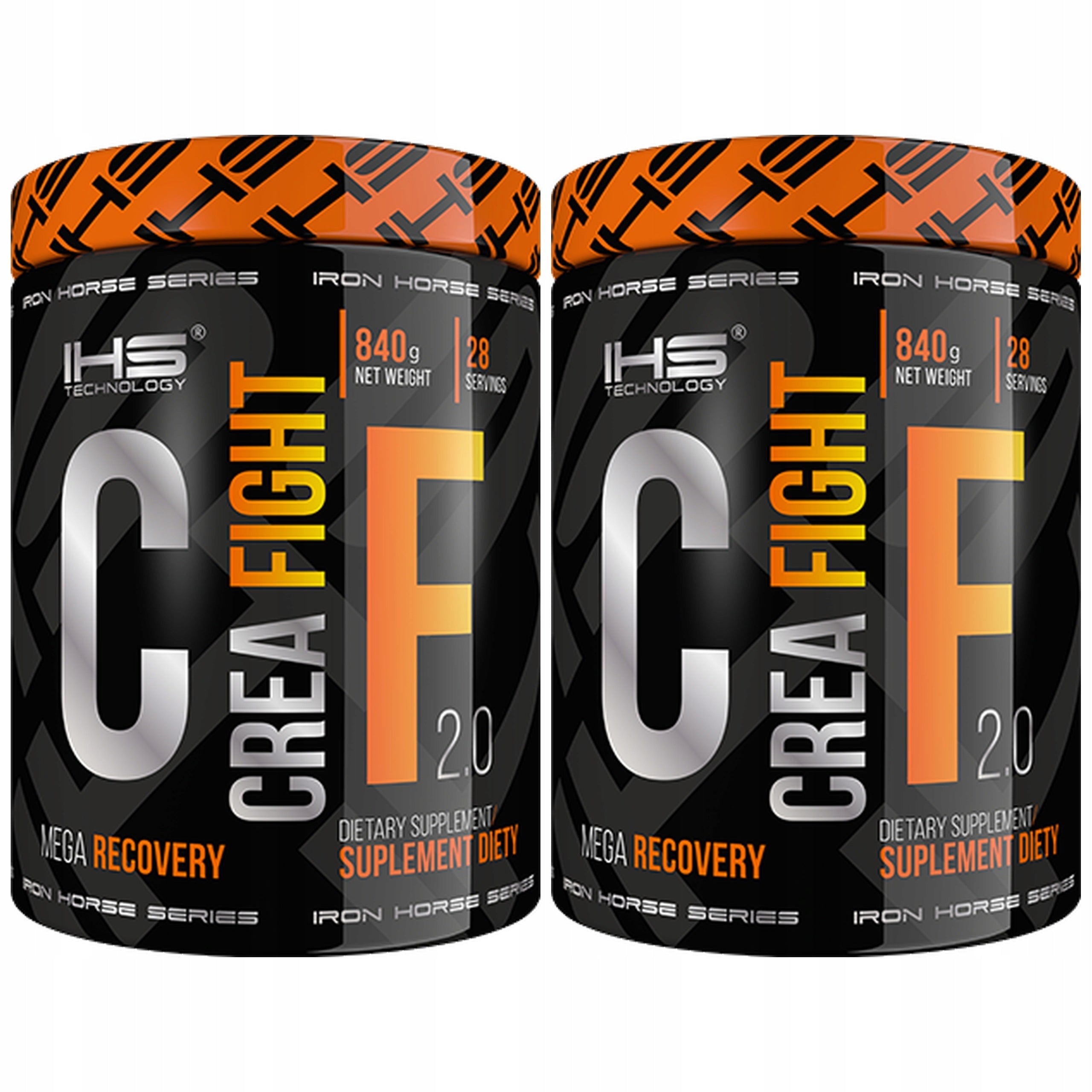 2x IRON HORSE CREA FIGHT 840g RESISTANCE MASS AMINO