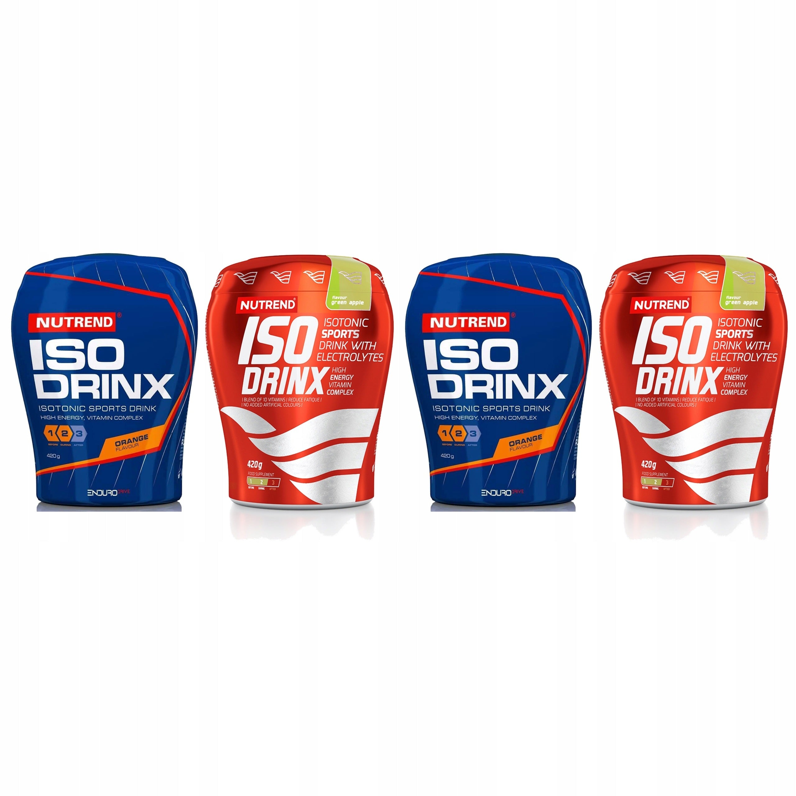 2x ISOTONIC HYDRATION ELECTROLYTE VITAMIN CARBOHYDRATES NUTREND ISODRINX
