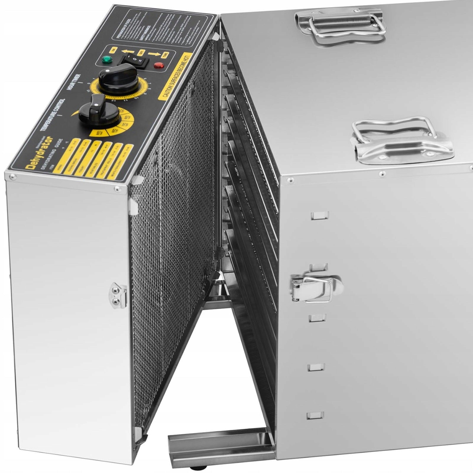 2x Industrial Mushroom Fruit Herb Food Dryer 10 Grids 1000W Dominant color silver/gray