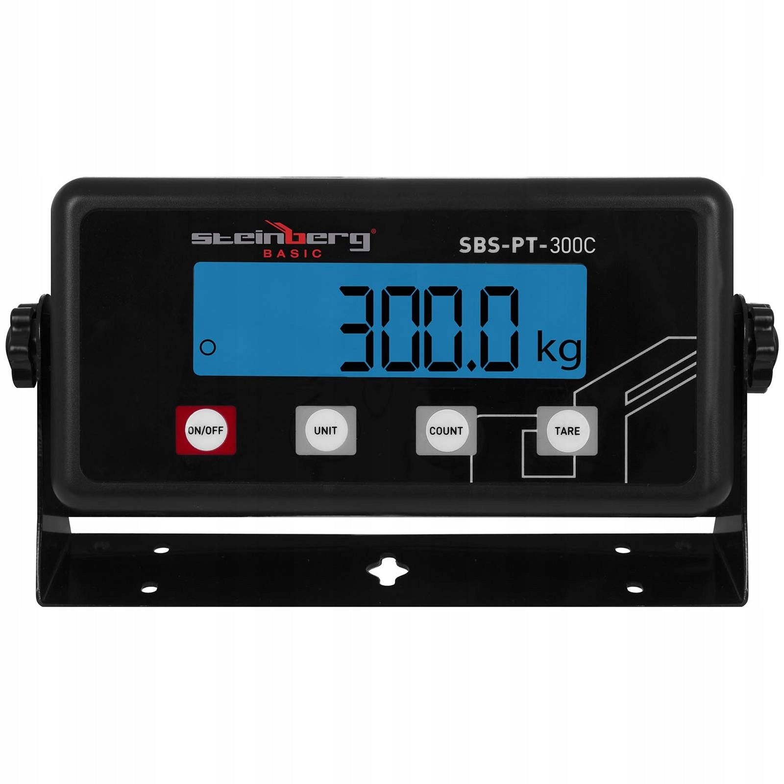 2x Industrial parcel scale 300kg/50g LED Steinberg Systems SBS Manufacturer code SBS-PT-300C