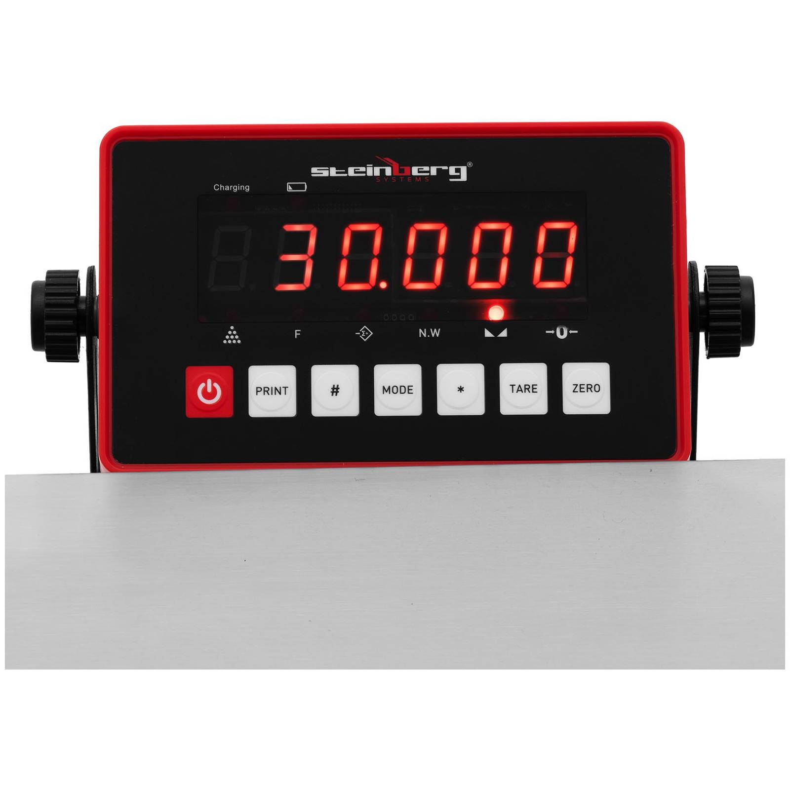 2x Industrial platform scale 30 x 40 cm 30 kg / 0.005 kg Brand Steinberg Systems