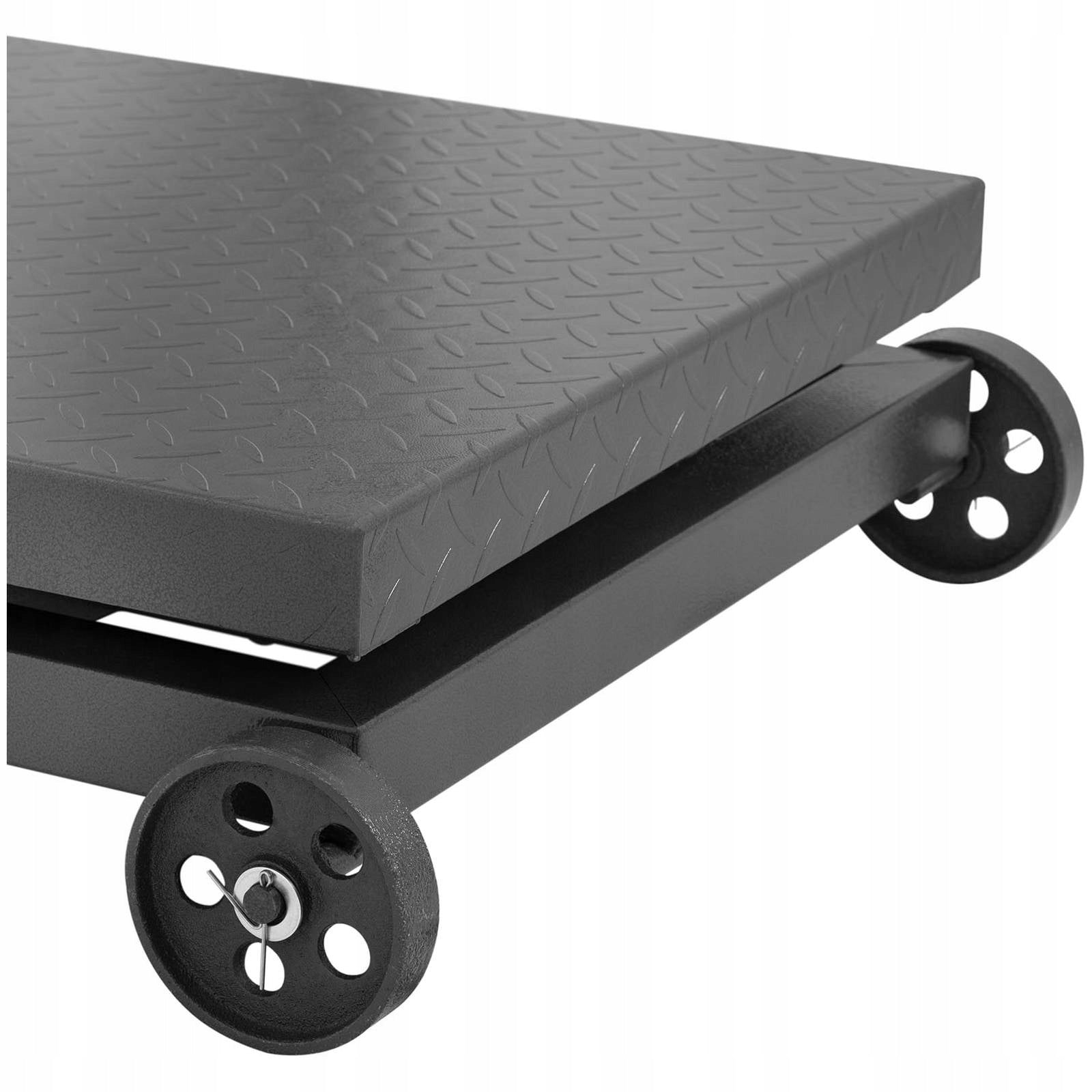 2x Industrial platform scale on wheels 600 kg / 100 g LCD Manufacturer code SBS-PF-600/100W
