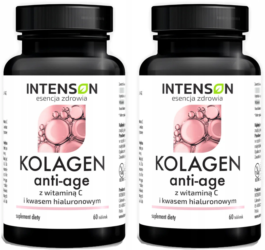 2x Intenson Anti-Age Collagen + Hyaluronic Acid + Vitamin C 60 tablets