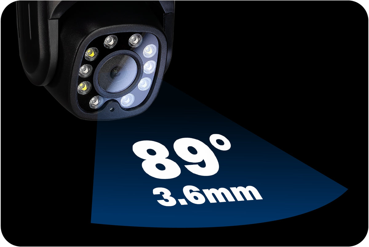 2x Ip Camera Outdoor Rotating Zintronic P8 Light 8mpx 4k Uhd Zoom Model P8 Light