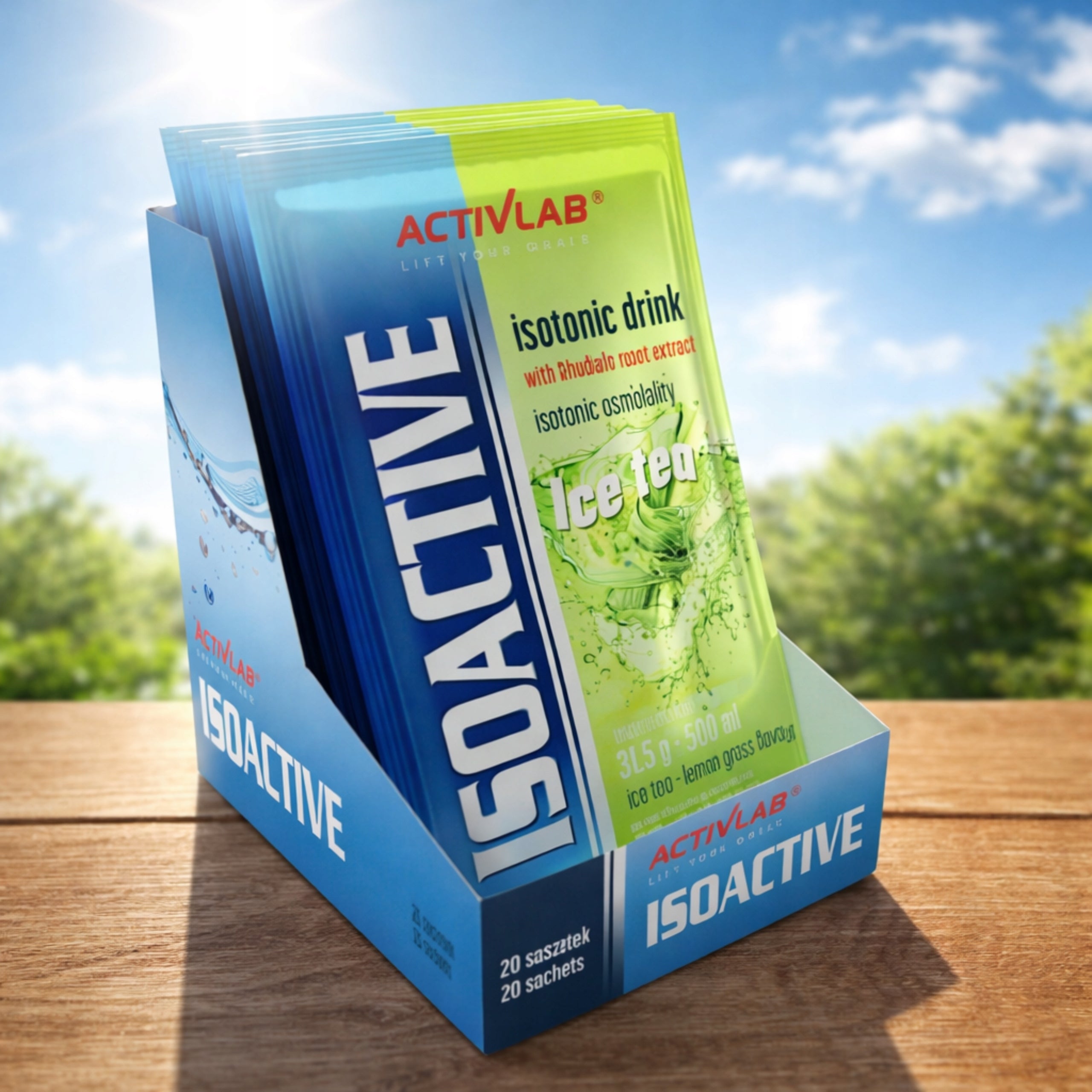 2x Isotonic ACTIVLAB Isoactive 20x 31,5g Ice Tea Electrolytes Hydration Brand Activlab