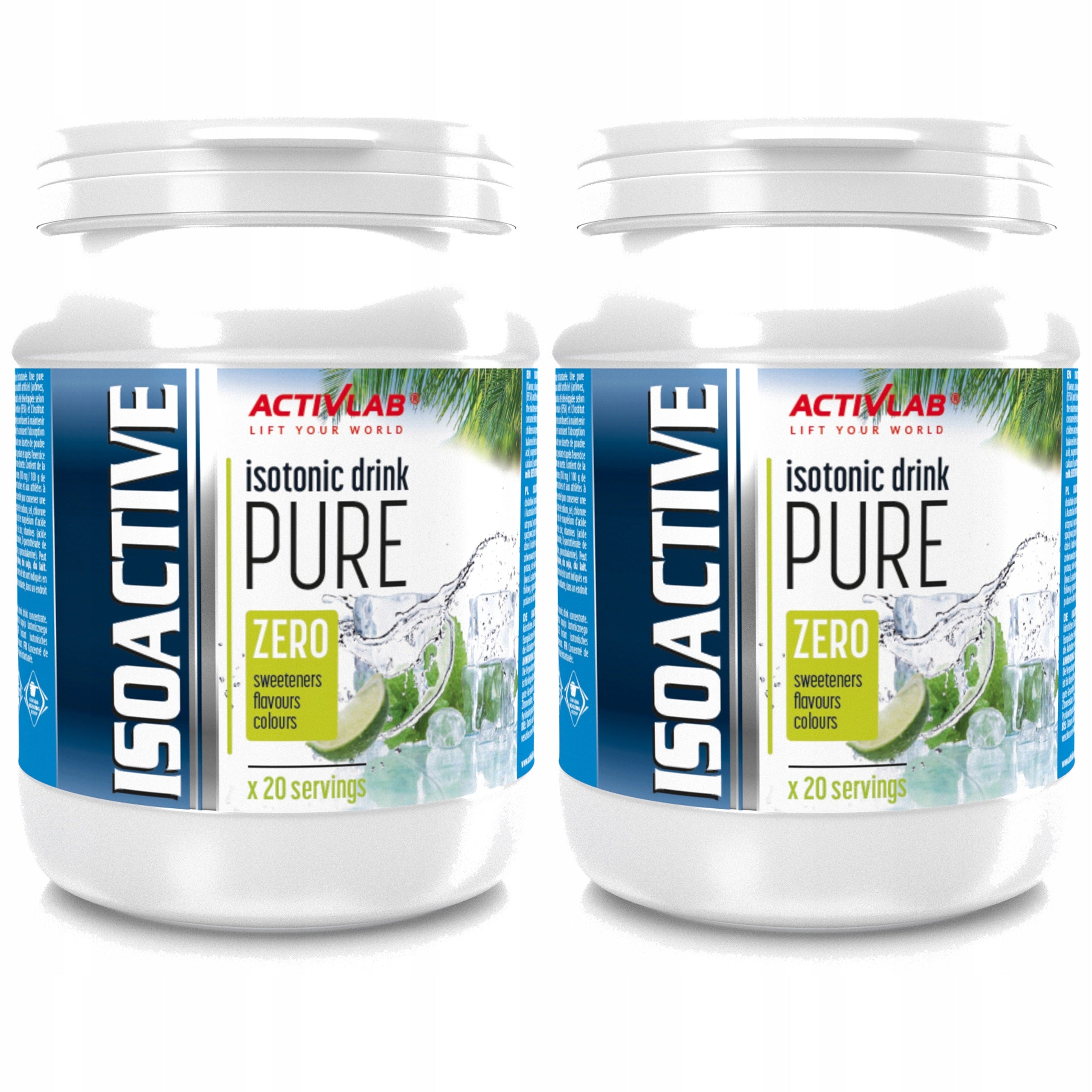2x Isotonic Electrolytes Energy Hydration ACTIVLAB Iso Active 680g