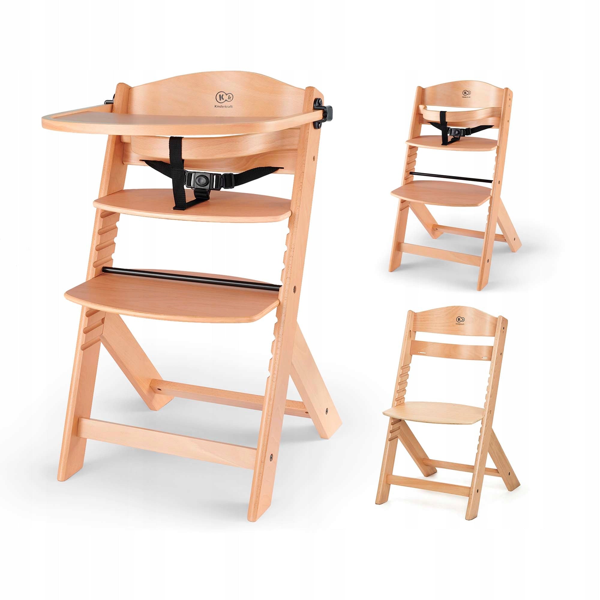 2x KINDERKRAFT Highchair ENOCK natural 15071