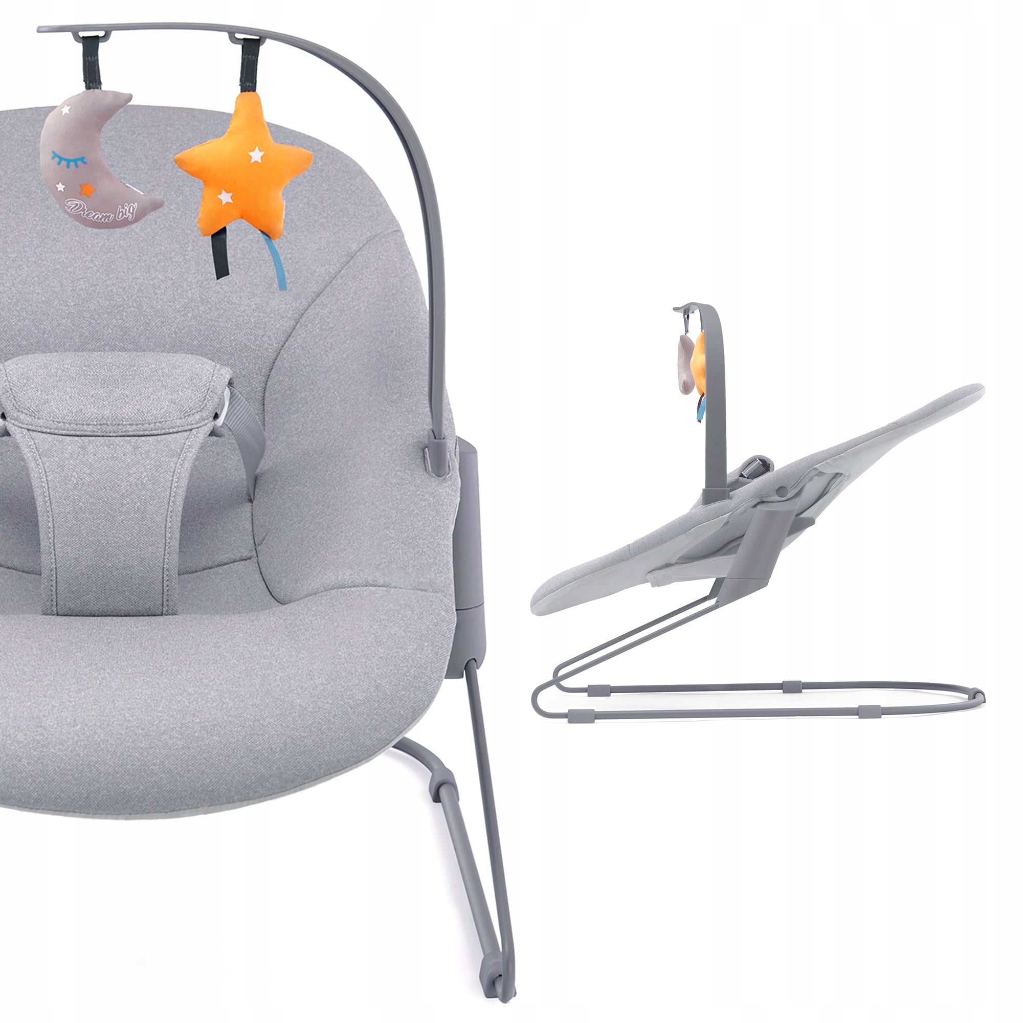 2x KINDERKRAFT Rocker CALMEE grey Brand Kinderkraft