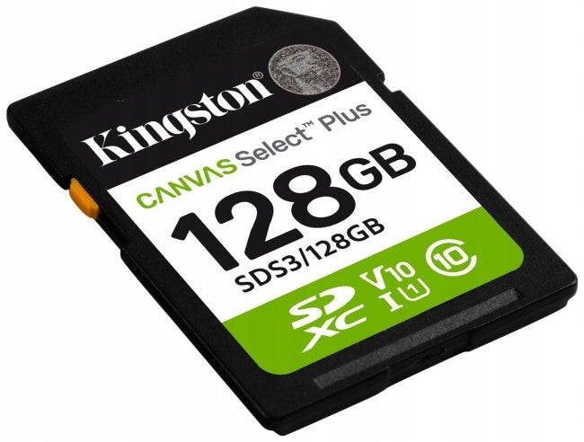 2x KINGSTON SDXC 128GB Canvas Select Plus Gen3 150MB/s Manufacturer Kingston
