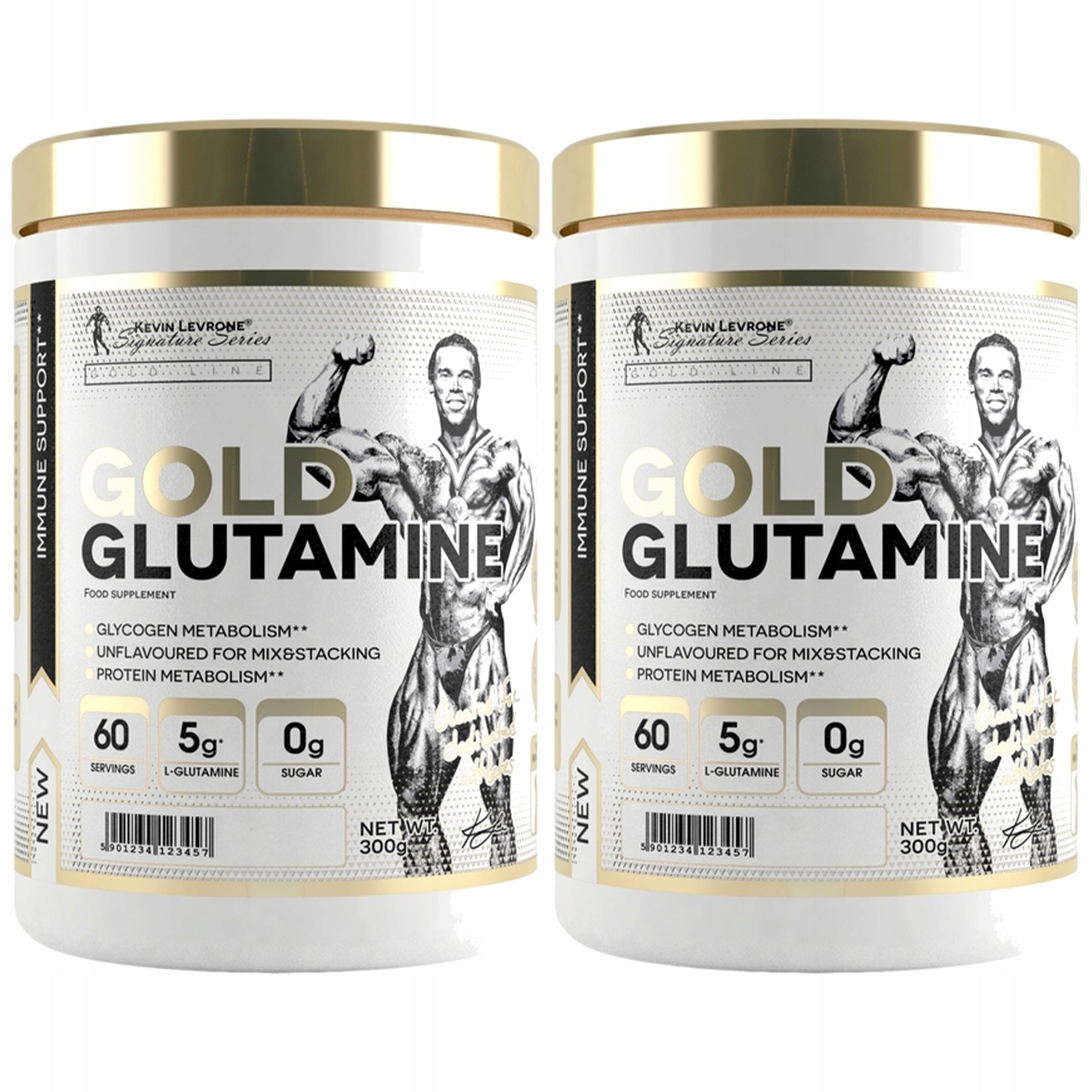 2x Kevin Levrone Gold Glutamine 300g Muscle Regeneration Performance