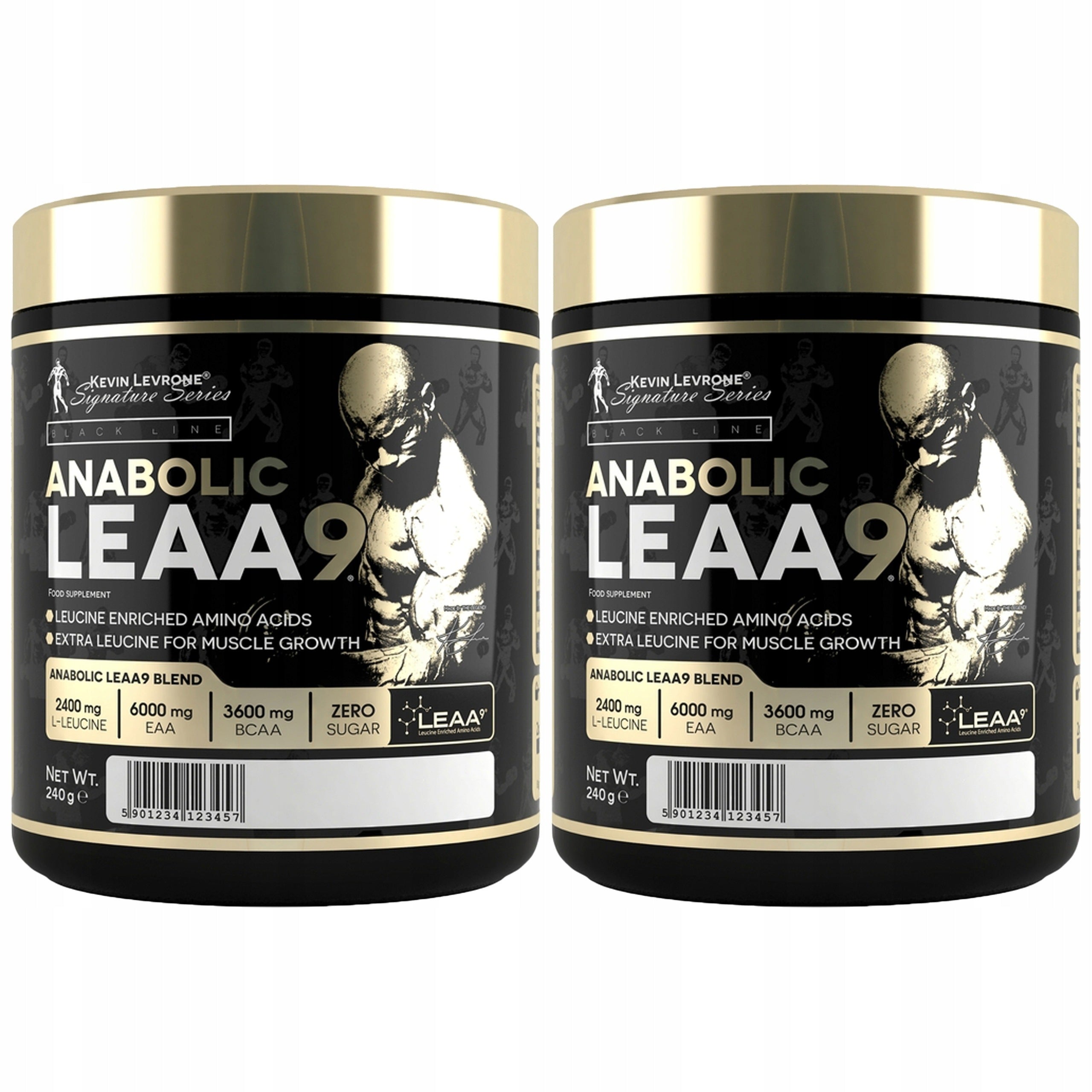 2x Kevin Levrone LEAA9 240g AMINO ACIDS EAA BCAA STRENGTH