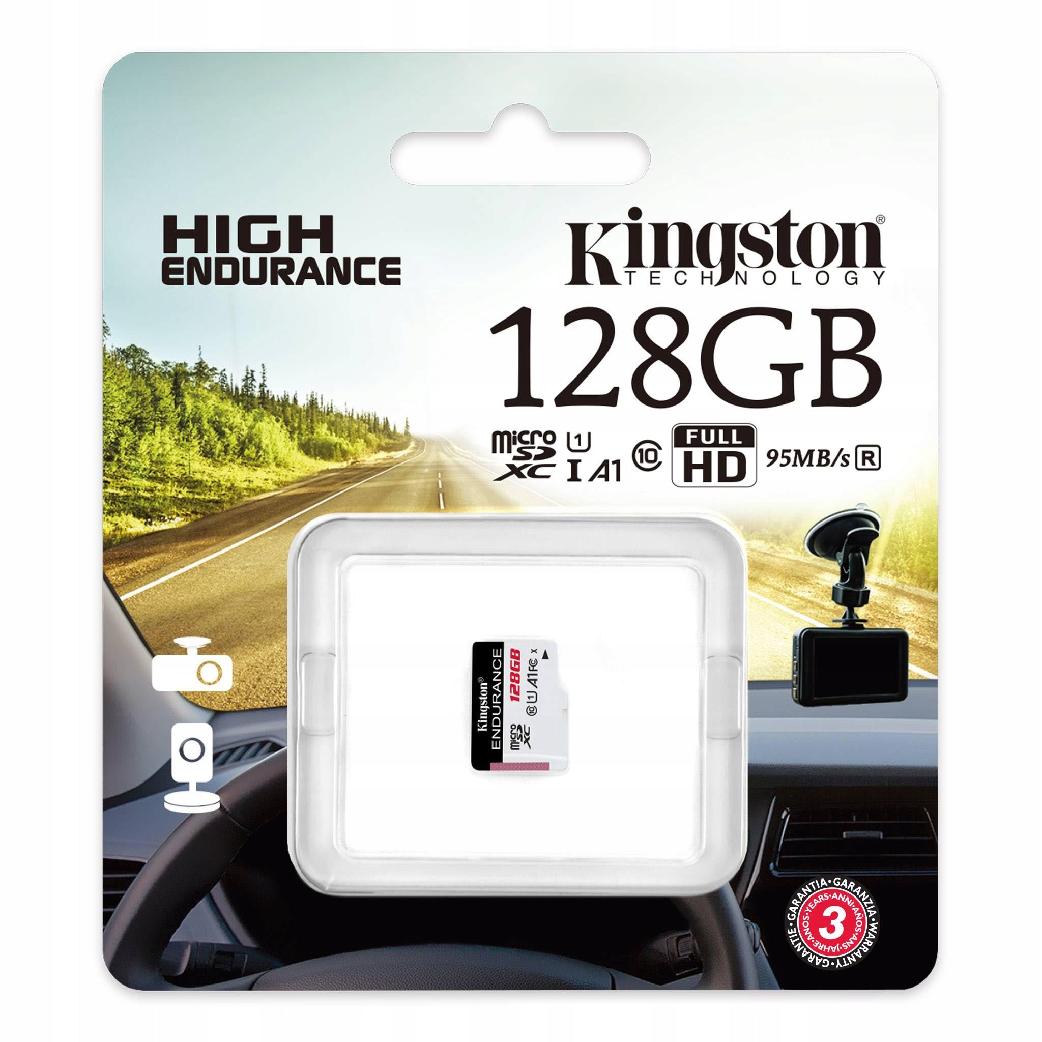 2x Kingston Endurance SDCE/128GB Memory Card (128GB; Class 10; Memory Card Manufacturer Kingston