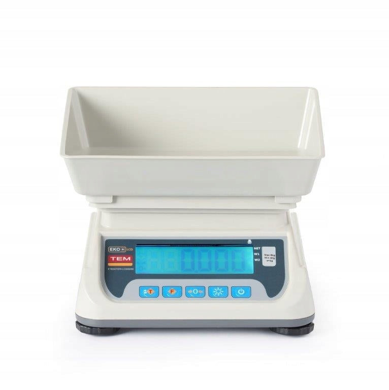 2x Kitchen scale with legalization M LCD RS232 ECO+ 6 kg / 2 g